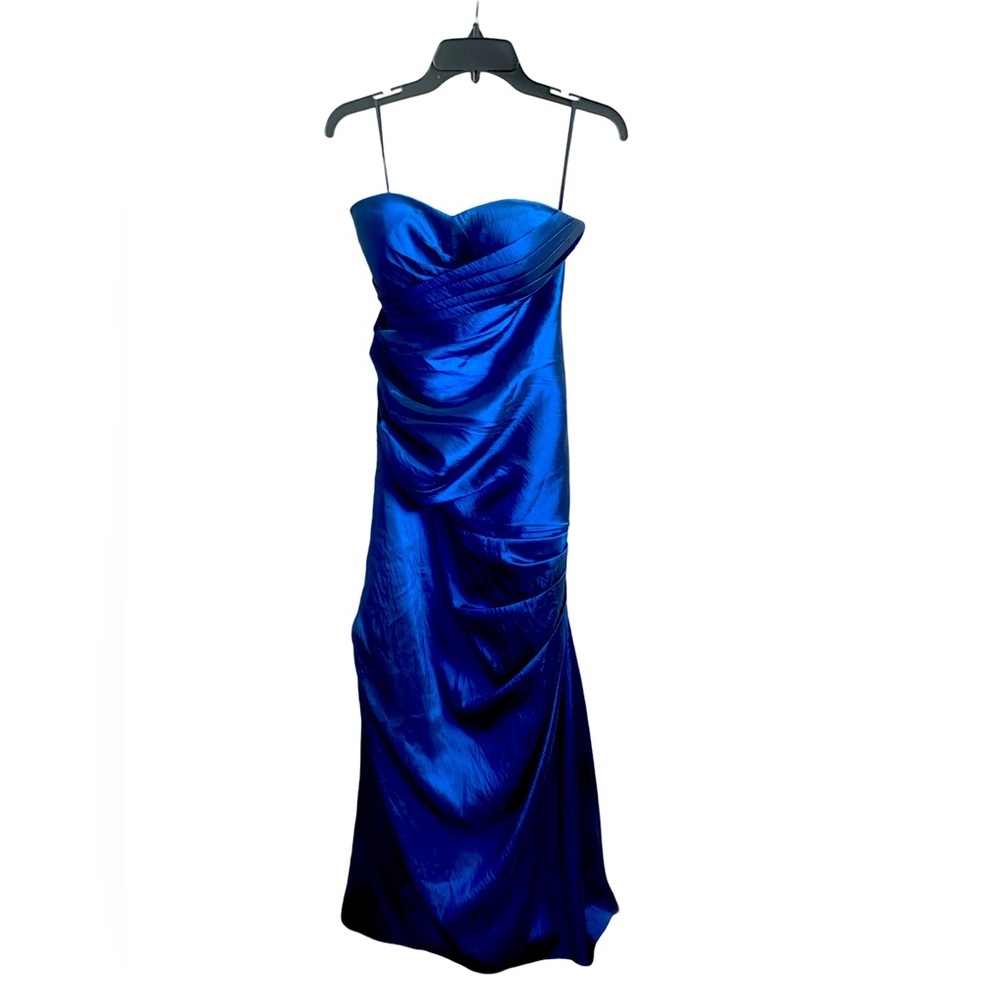 Strapless Floor Length Gown BLUE